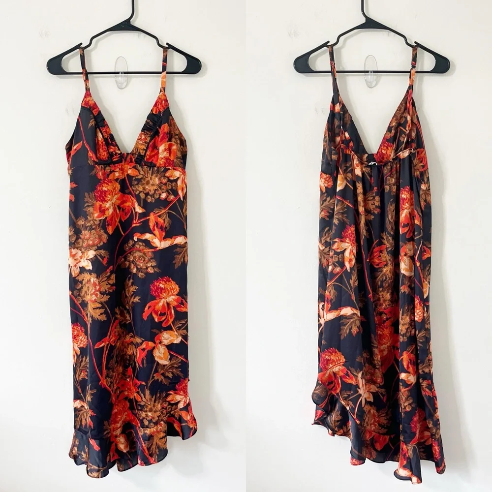 Free People Intimately Midnight Milan Slip Dress Size Large - Picture 2 of 11